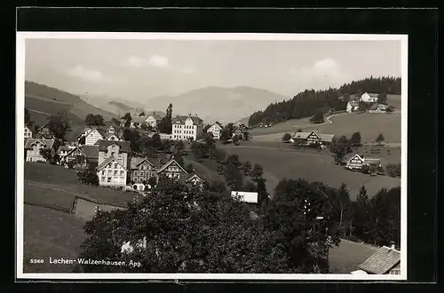 AK Lachen-Walzenhausen, Ortsansicht aus der Vogelschau