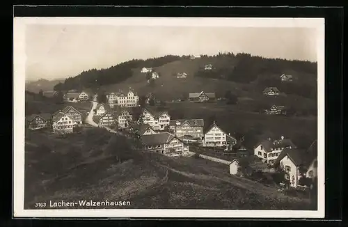 AK Lachen-Walzenhausen, Ortsansicht aus der Vogelschau