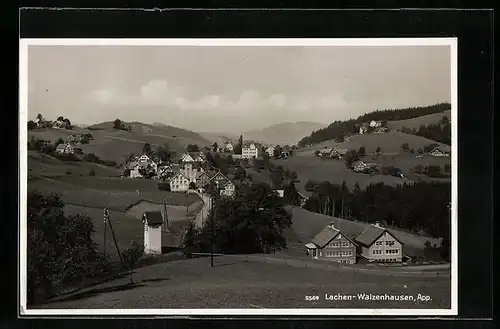 AK Lachen-Walzenhausen, Ortsansicht aus der Vogelschau