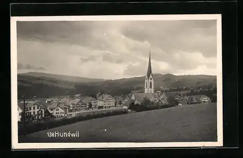 AK Hundwil, Ortsansicht mit Kirche