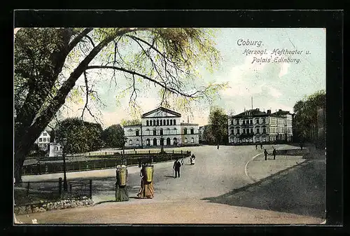 AK Coburg, Hoftheater und Palais Edinburg