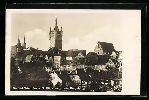 AK Wimpfen a. N., Blick nach dem Burgviertel