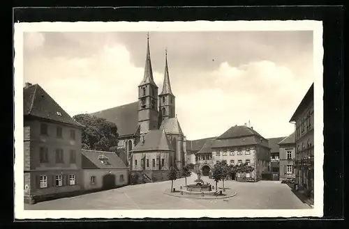 AK Bad Wimpfen a. N., Marktplatz mit ev. Kirche