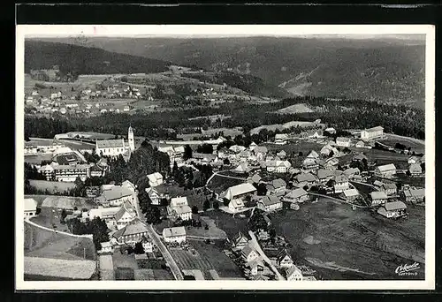 AK Höchenschwand /Schwarzw., Ortsansicht, Fliegeraufnahme