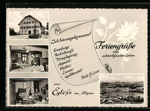 AK Eglofs i. Allgäu, Gasthof Pension z. Rose