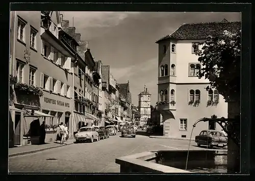 AK Wangen i. Allgäu, Herrenstrasse mit Ravensburger Tor