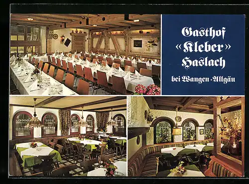 AK Wangen-Haslach, Gasthof Kleber in der Schomburger Strasse 1