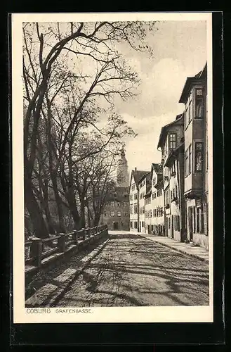 AK Coburg, Partie in der Grafenstrasse