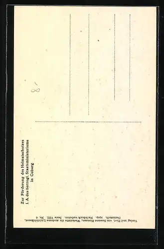 AK Coburg, Partie in der Grafenstrasse