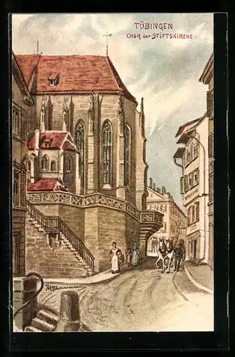 Künstler-AK Tübingen, Chor der Stiftskirche