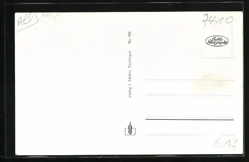 AK Reutlingen, Marktplatz mit Brunnen