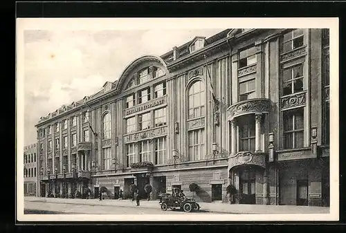 AK Berlin-Schöneberg, Eispalast mit Auto