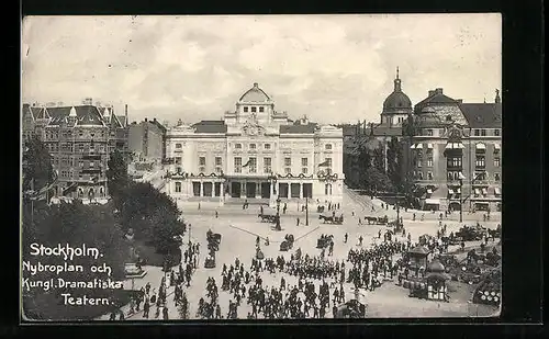 AK Stockholm, Nybroplan och Kungl. Dramatiska Teatern