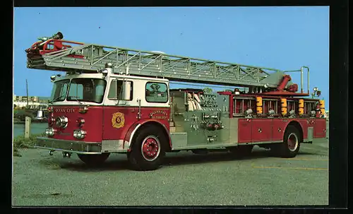 AK Ocean City, Maryland, Feuerwehrwagen 1976 Seagrave quint