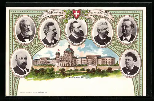 AK Schweizerischer Bundesrat 1900, Bundespalast