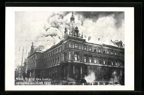 AK Wien, Brand des Justizpalastet 1927