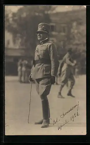 AK Italienischer Offizier, Uniformfoto