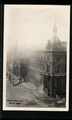 AK Wien, Der Justizpalast nach dem Brand vom 15. VII. 1927