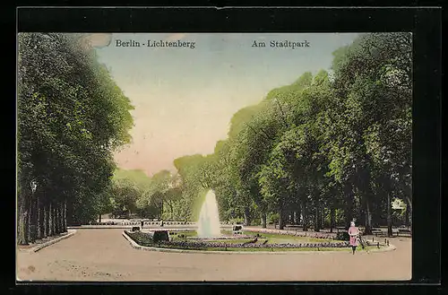 AK Berlin-Lichtenberg, Am Stadtpark