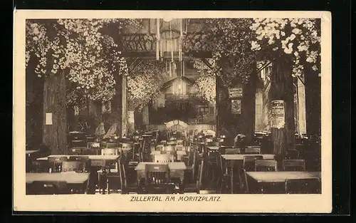 AK Berlin-Kreuzberg, Restaurant Zillertal am Moritzplatz