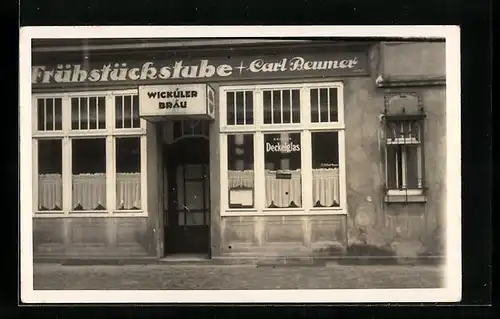 AK Dortmund, Frühstückstube Carl Beumer, Wicküler Bräu