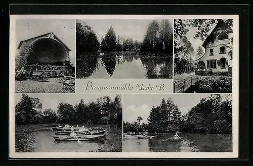 AK Lahr i. B., Gasthaus Dammenmühle, Musikpavillon