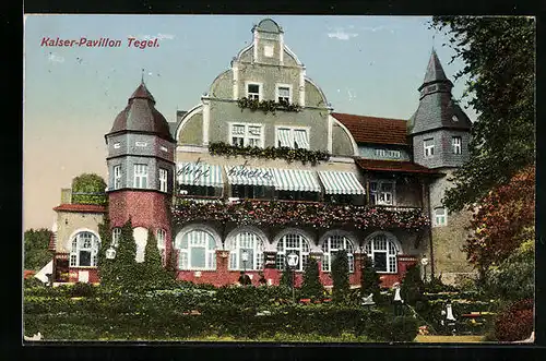 AK Berlin-Tegel, Blick zum Kaiser-Pavillon