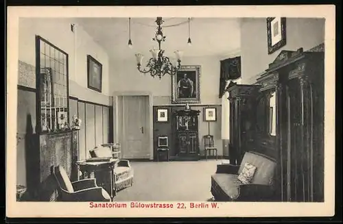 AK Berlin-Schöneberg, Sanatorium in der Bülowstrasse 22