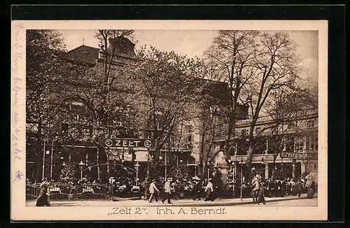 AK Berlin-Tiergarten, Gasthaus Zelt 2, Inh.: A. Berndt