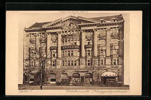 AK Berlin, Hotel Excelsior, Königgrätzerstrasse