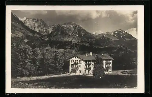 AK Berchtesgaden, Urania Park-Hotel mit Göll, Brett und Jenner