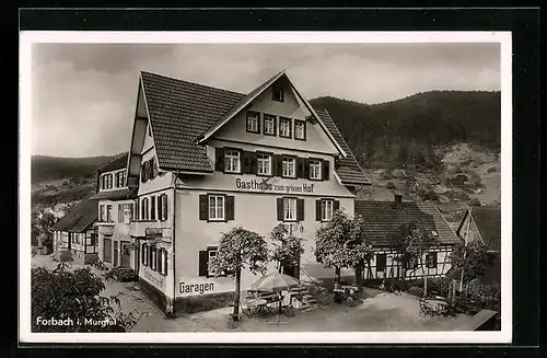 AK Forbach i. Murgtal, Gasthaus zum grünen Hof