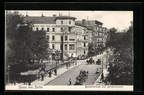 AK Berlin-Tiergarten, Bendlerbrücke und Bendlerstrasse