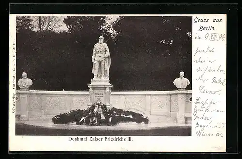 AK Berlin, Denkmal Kaiser Friedrichs III.