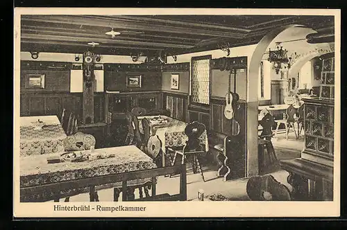 AK München, Gasthof Hinterbrühl, Rumpelkammer