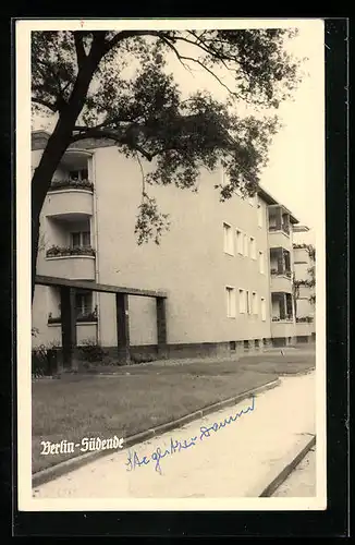 Foto-AK Berlin-Steglitz, Wohnhäuser, Kelchstrasse Ecke Langensteiner Weg