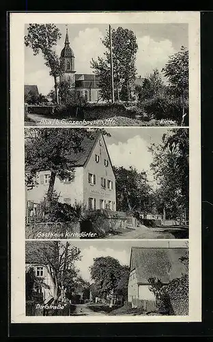 AK Aha bei Gunzenhausen, Gasthaus Kirchdörfer, Dorfstrasse