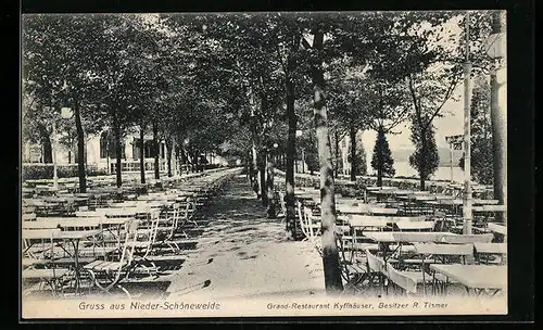 AK Berlin-Niederschöneweide, Nieder-Schöneweide, Grand-Restaurant Kyffhäuser