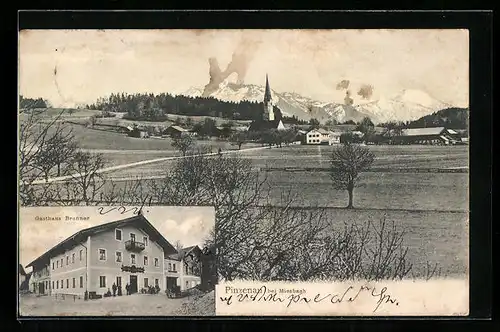 AK Pinzenau, Gasthaus Brunner, Gesamtansicht