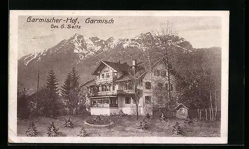 Lithographie Garmisch, Hotel Garmischer-Hof