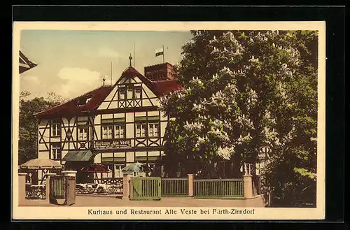 AK Fürth-Zirndorf, Kurhaus und Restaurant Alte Veste