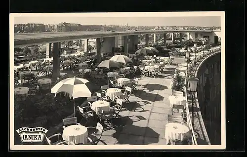 AK Berlin-Wilmersdorf, Restaurant Bar Dachgarten Janika, Am Fehrbelliner Platz