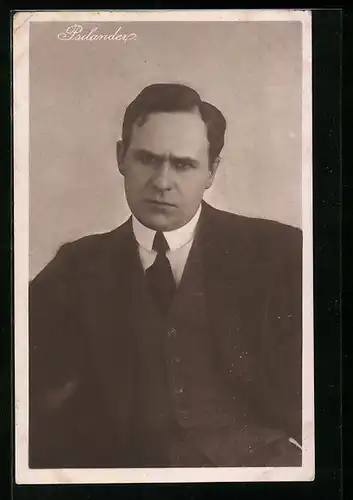 AK Schauspieler Psilander mit ernstem Blick