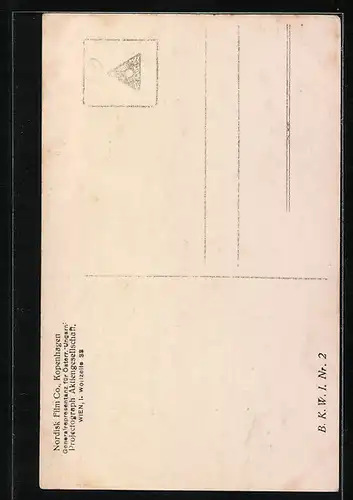 AK Schauspieler Psilander mit ernstem Blick