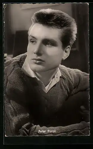 AK Schauspieler Peter Parak mit Blick zur Seite