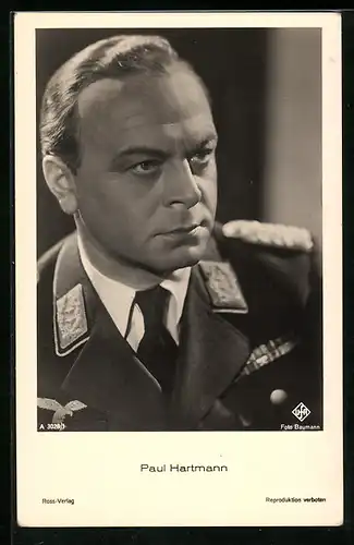 AK Schauspieler Paul Hartmann in Uniform