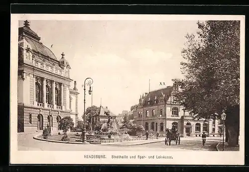 AK Rendsburg, Stadthalle mit Spar- und Leihkasse