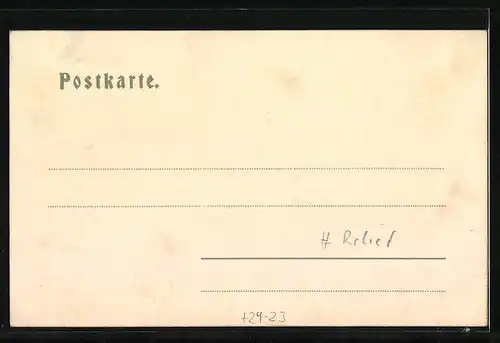 Relief-AK Frankfurt a. M., Ansicht vom Bahnhof