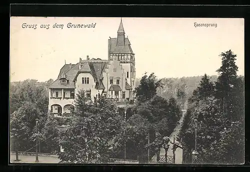 AK Grunewald, Villa am Hasensprung