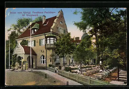 AK Grunewald, Gasthof Königl. Forsthaus Paulsborn